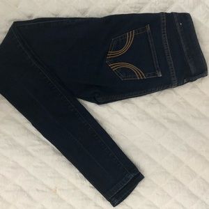 Dark denim jeans